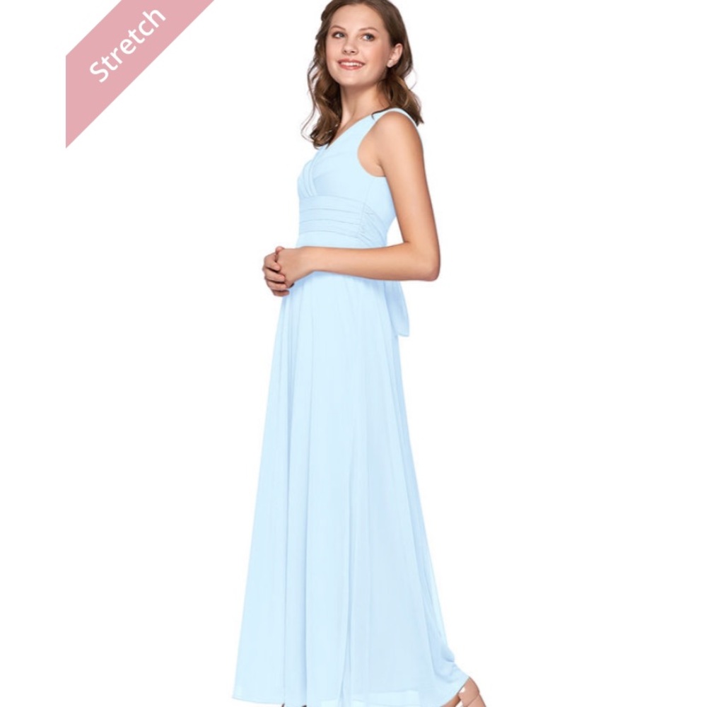Junior bridesmaid dress.  It’s a JUNIOR size 16